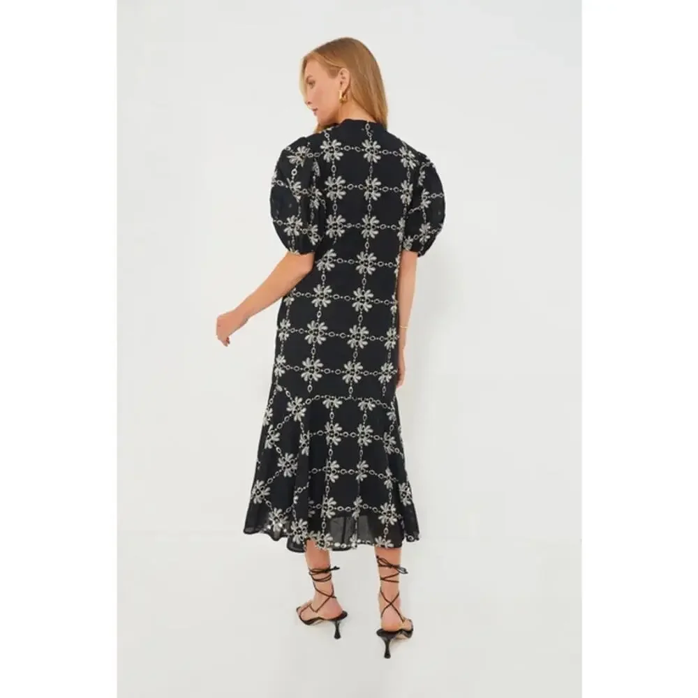 TUCKERNUCK Black Eyelet Lewis Dress NWT Size Medium - Picture 5 of 10